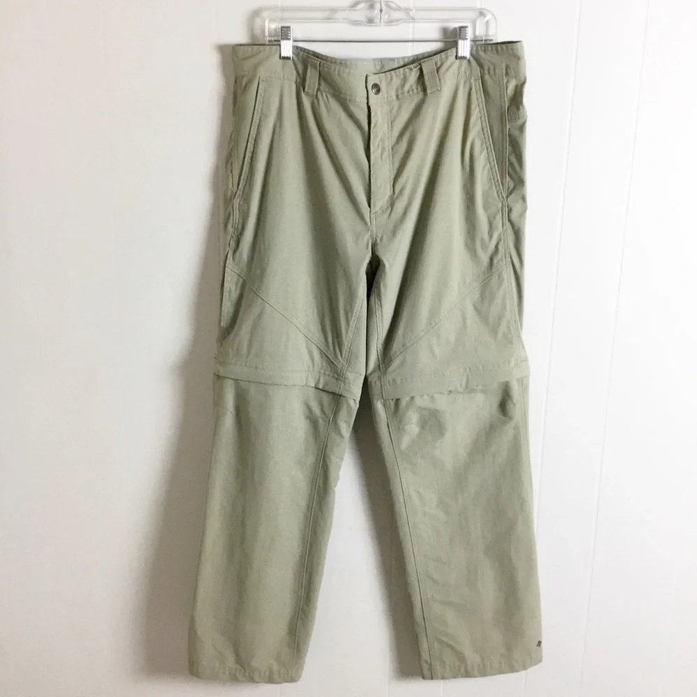 Columbia Men's Beige Omni Shield hiking Pants / Shorts Size 38x32
